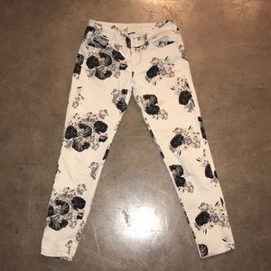 American Eagle Black Rose Jeggings.